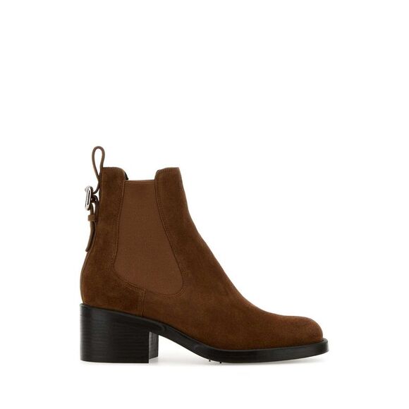 Chloe Women Caramel Suede Dakota Ankle Boots